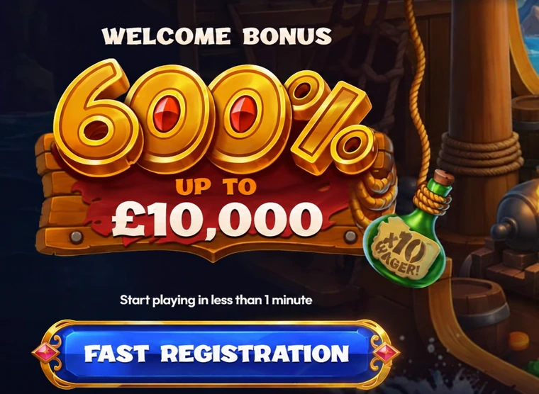 Smash Casino welcome bonus: 600% up to £10,000 plus 100 free spins